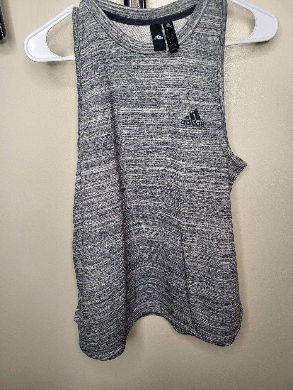 adidas Heather Gray Performance Muscle Tank
